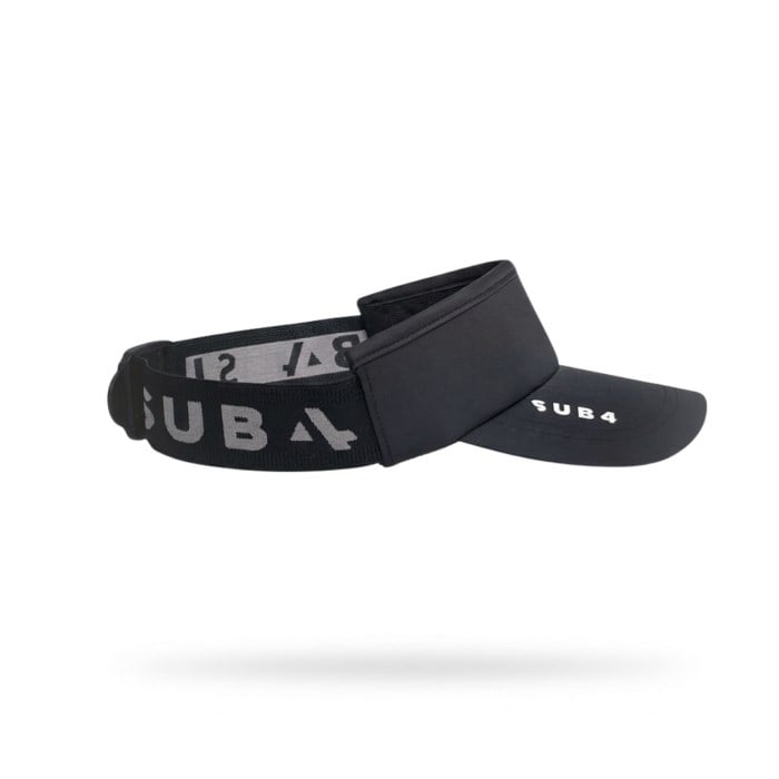 SUB4 Performance Running Visor - Elastic Rear Band - Black - image 2