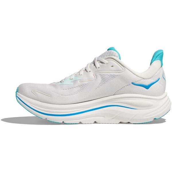 Hoka Clifton 10 - Mens Running Shoes - White/Sky Blue