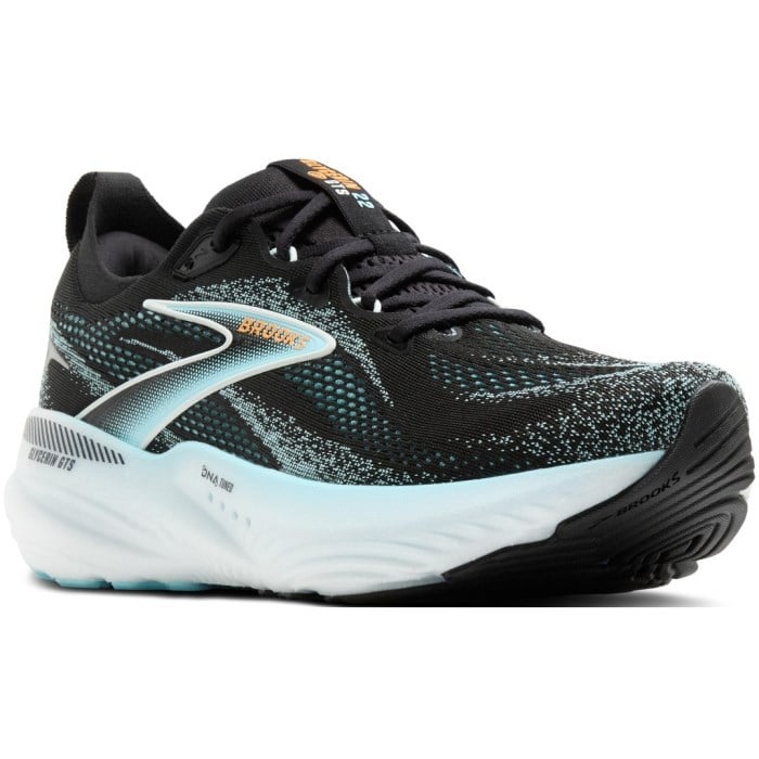 Brooks Glycerin GTS 22 - Mens Running Shoes - Black/Atomizer/Orange