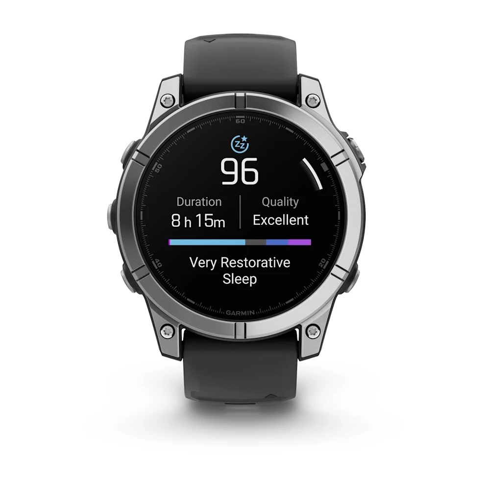 Garmin fenix E AMOLED - 47mm MultiSport Smartwatch - Stainless Steel/Black