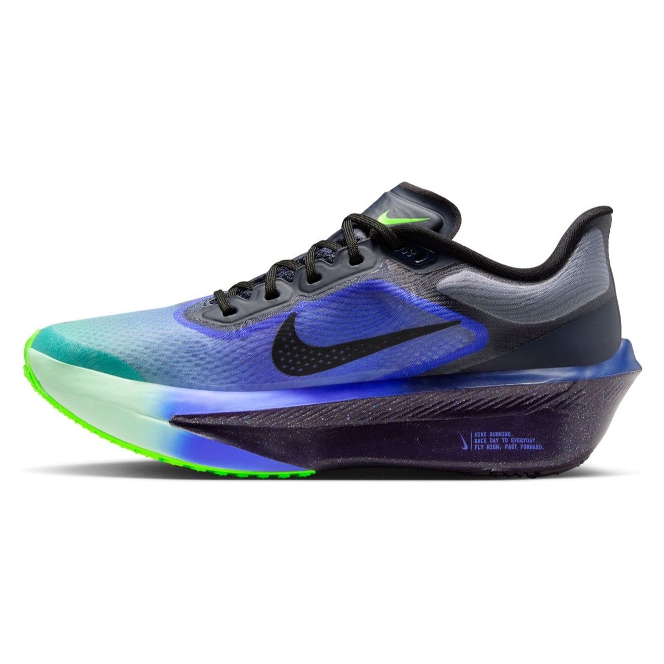 Nike Zoom Fly 6 GLAM - Womens Running Shoes - Dark Obsidian/Black/Racer Blue