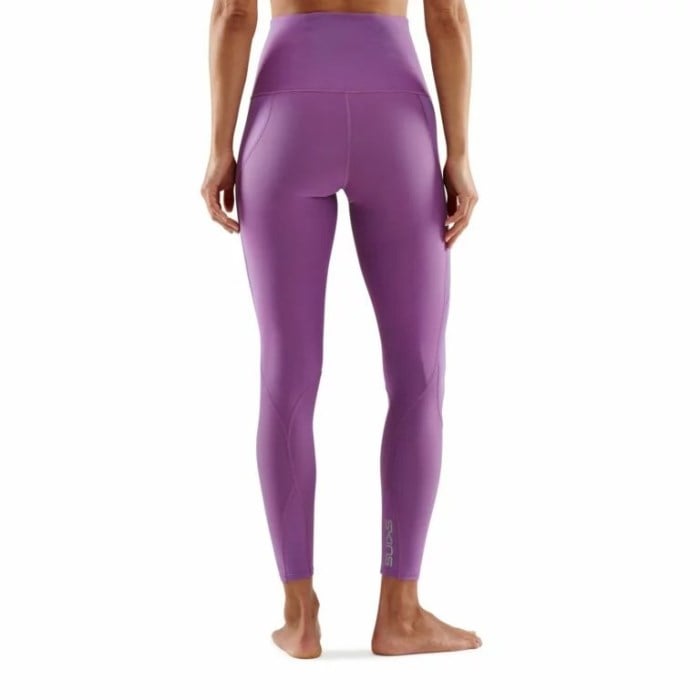 Skins Series-3 Skyscraper Womens Compression Long Tights - Amethyst