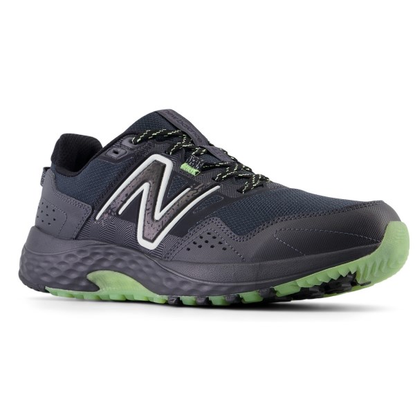 New Balance 410v8 - Mens Trail Running Shoes - Black/Bleached Lime Glo/Phantom