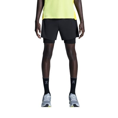 On Performance Mens 5 Inch 2-In-1 Running Shorts