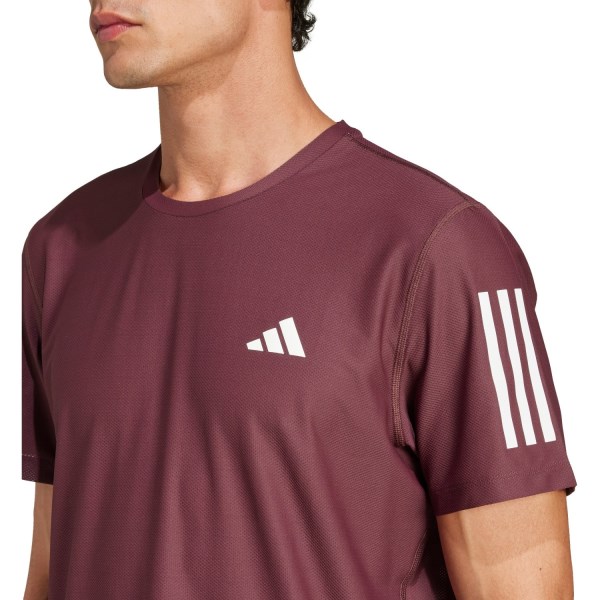 Adidas Own The Run T-Shirt - Mens - Aurora Ruby