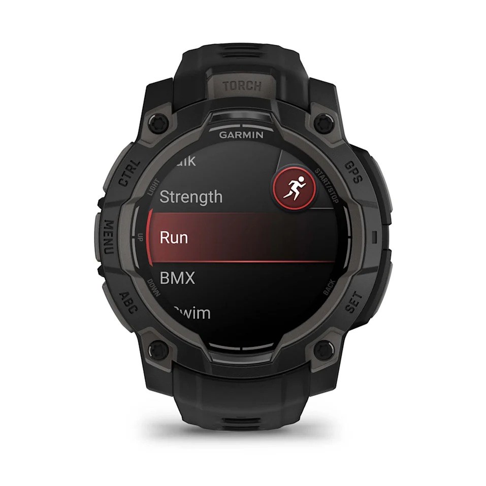 Garmin Instinct 3 45mm AMOLED Rugged GPS Smartwatch - Black/Black
