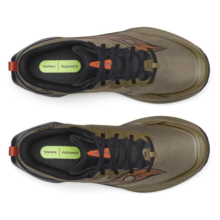 Saucony Peregrine 16 - Mens Trail Running Shoes - Field/Black - image 5