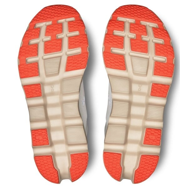On Cloudstratus 3 - Womens Running Shoes - Undyed White/Sand