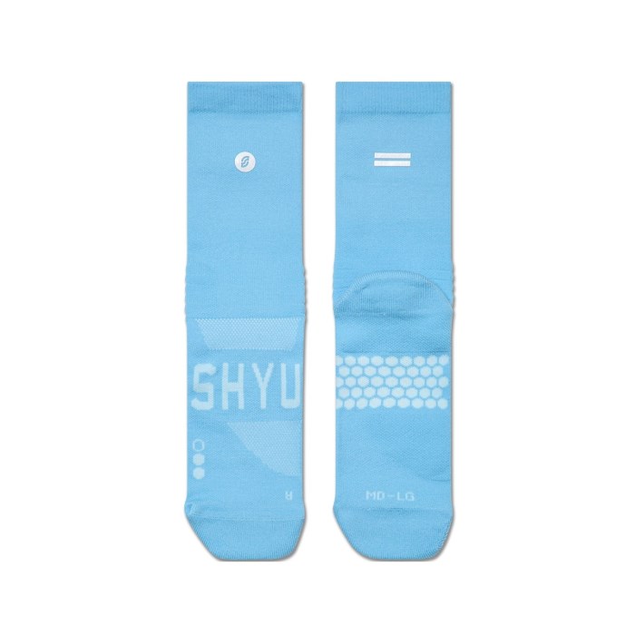 SHYU Crew Racing Socks - Blue/Blue/Blue