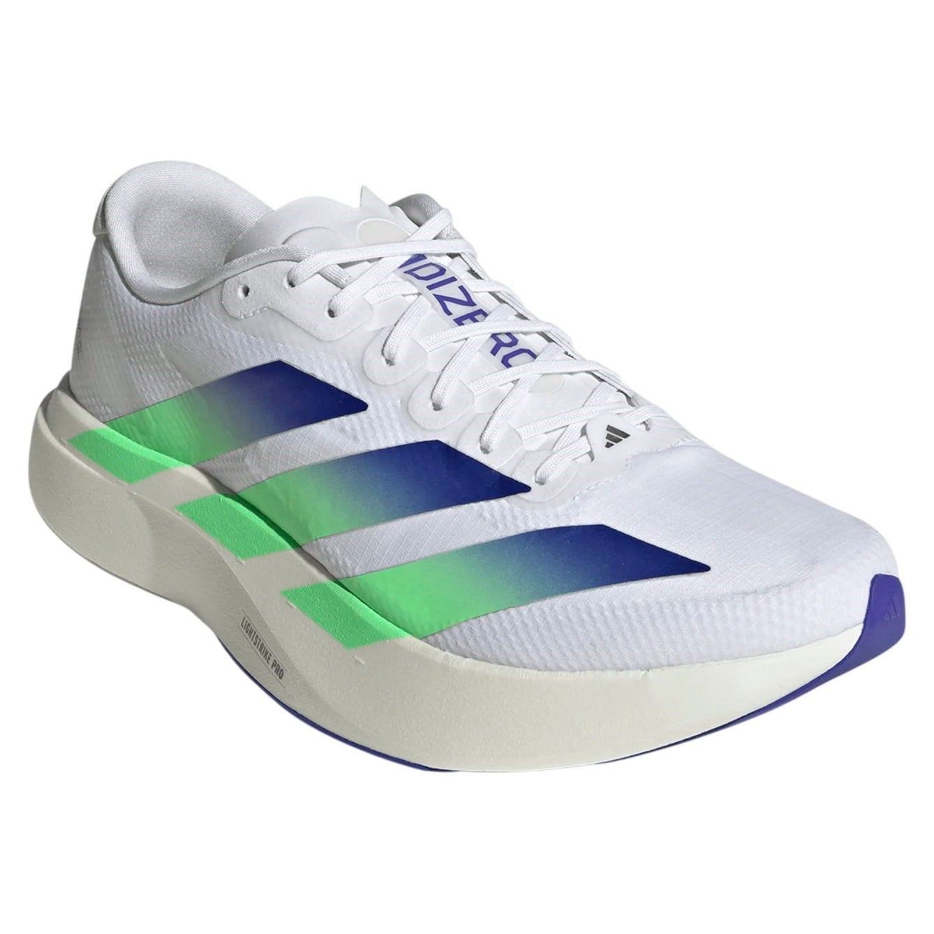 adidas Adizero Evo SL Woven - Mens Running Shoes - White/Beam Green/Chalk White - image 4