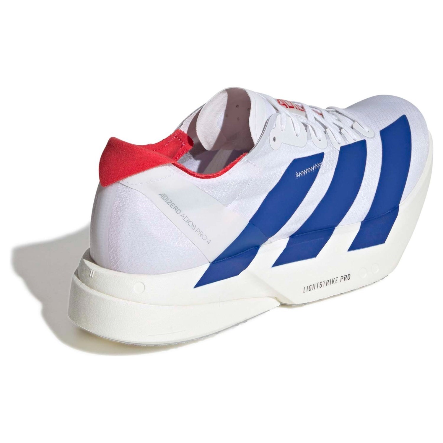 adidas Adizero Adios Pro 4 - Mens Racing Shoes - Cloud White/Team Royal Blue/Pure Ruby
