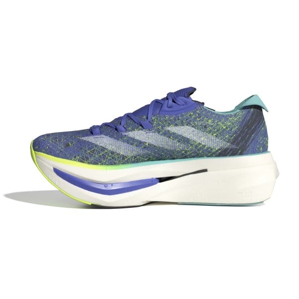 adidas Adizero Prime X 2 Strung - Unisex Road Racing Shoes - Cobalt Blue/Zero Metallic/Lucid Lemon