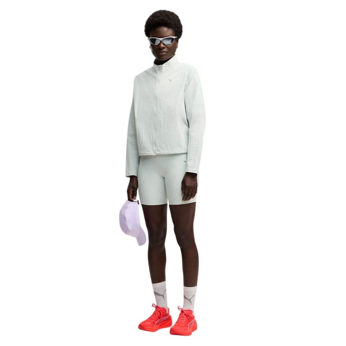 Puma Brightstride windCELL Womens Running Jacket - Creme - image 4