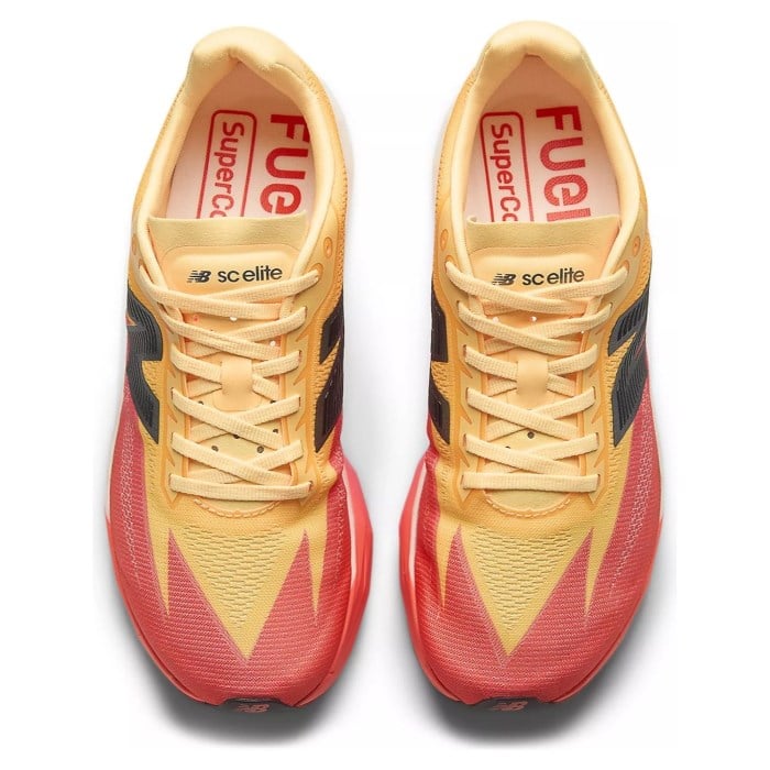 New Balance FuelCell Supercomp Elite v5 - Womens Racing Shoes - Tangerine Heat/White Peach