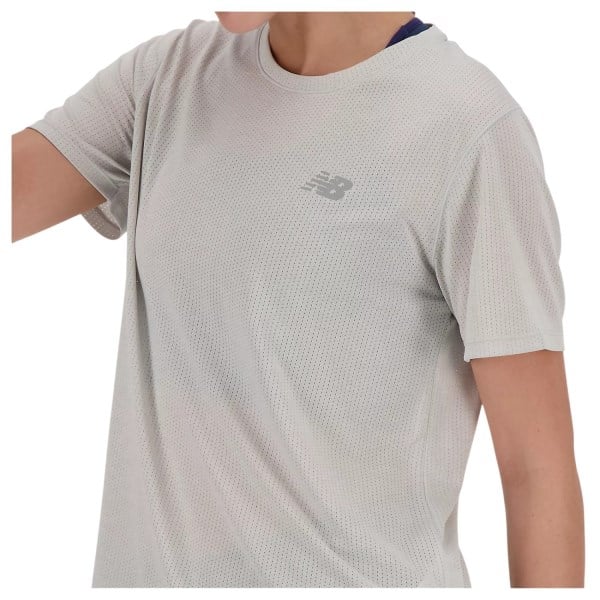 New Balance Athletics Womens Running T-Shirt - Ash Heather