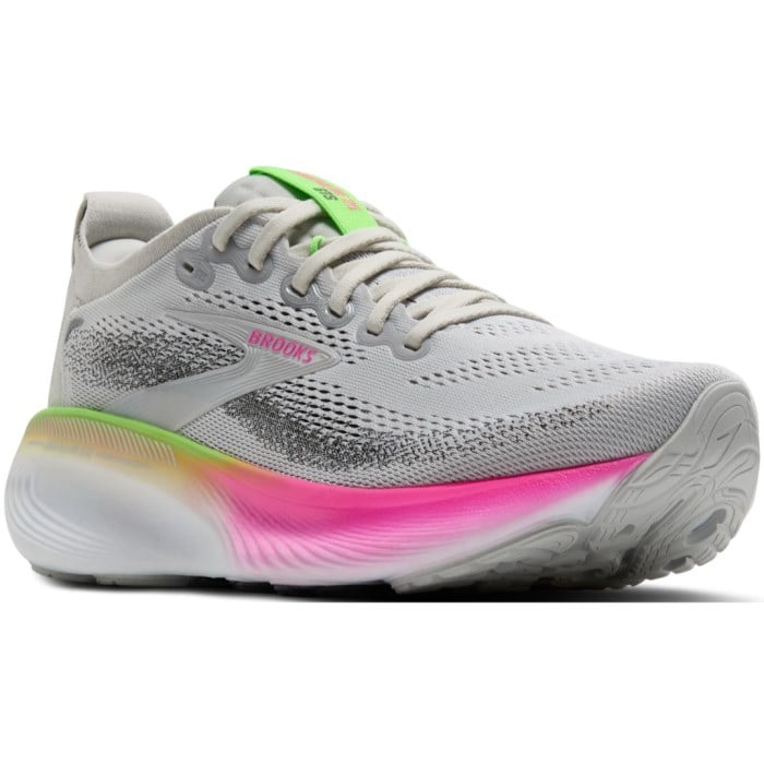 Brooks Adrenaline GTS 25 - Womens Running Shoes - Oyster/Pink/Green