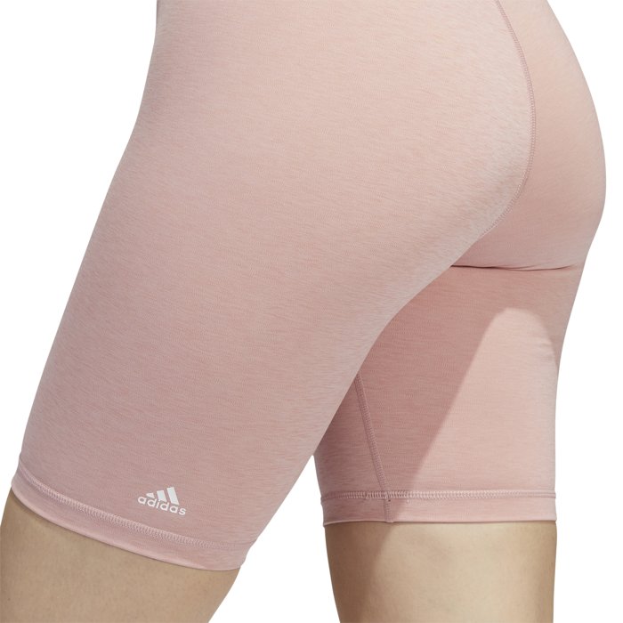 adidas Optime Training Womens Bike Shorts Tight - Wonder Mauve