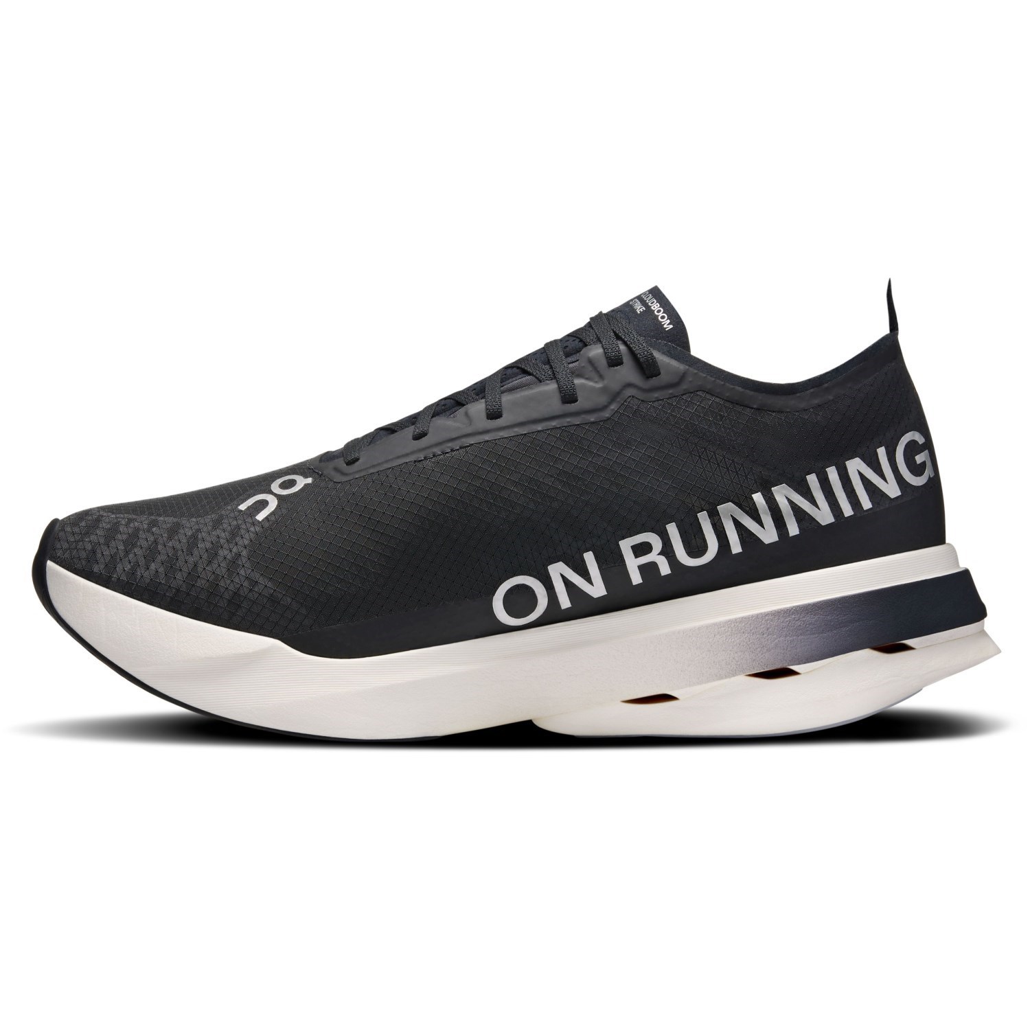 On Running Cloudboom Strike - Womens Road Racing Shoes - Black/White