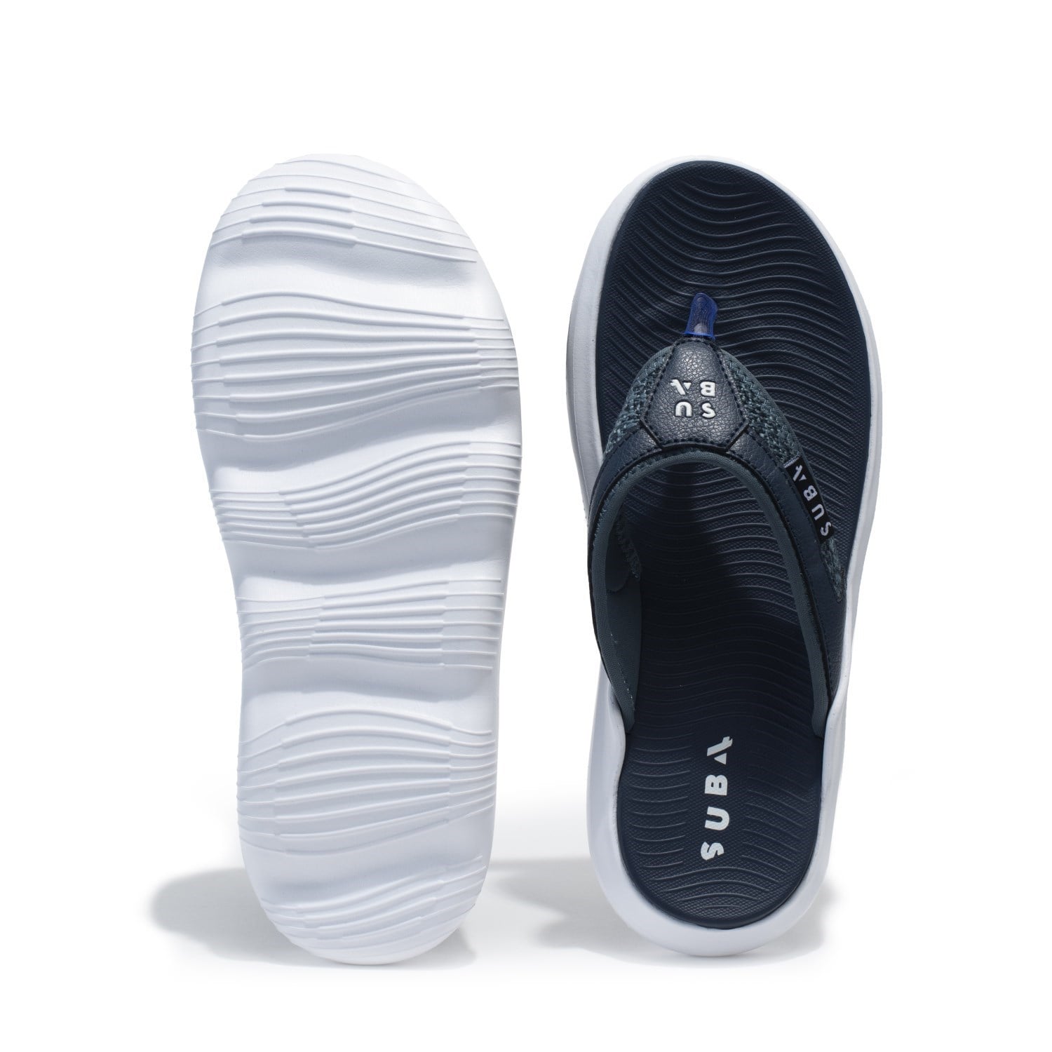 SUB4 Evo Recovery Thongs - Navy/White