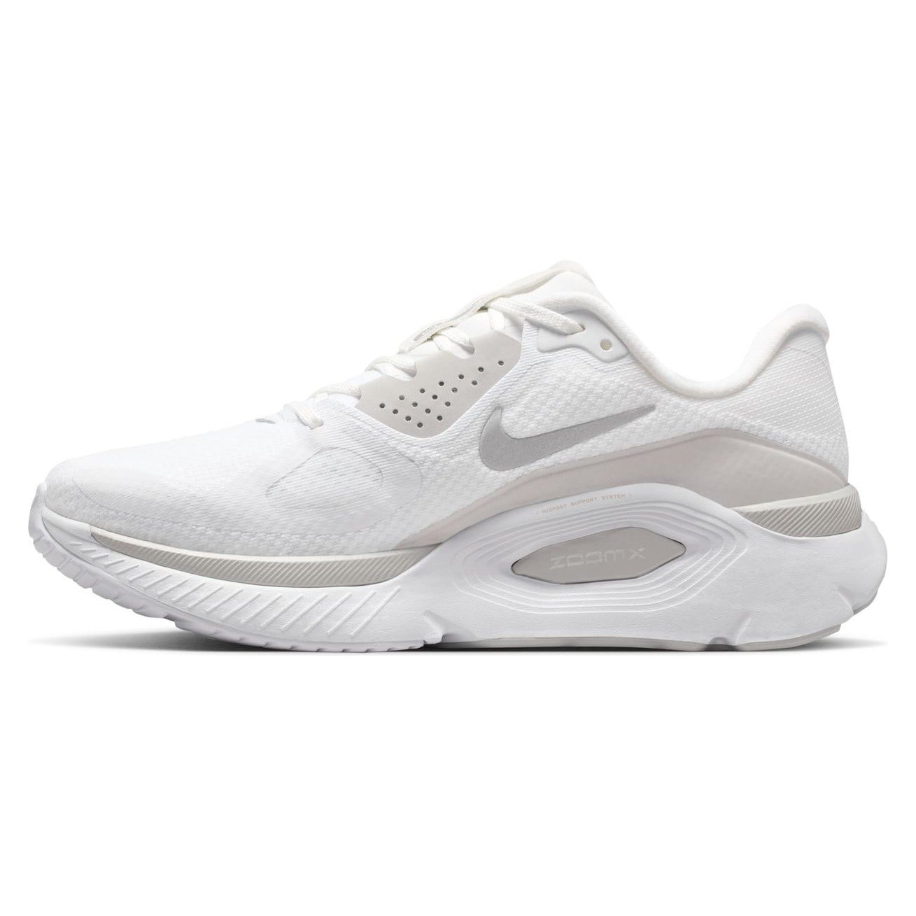 Nike Structure Plus - Womens Running Shoes - White/Metallic Silver/Photon Dust
