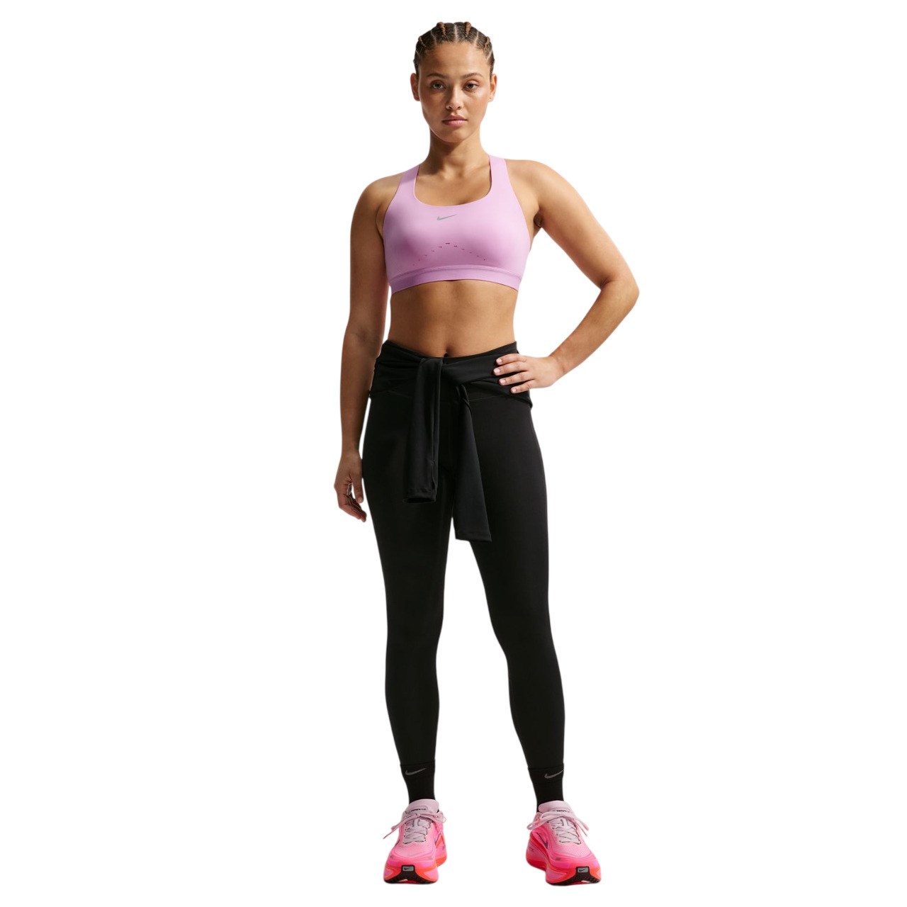 Nike Swift Womens High-Support Lightly Lined Sports Bra - Light Magenta/Reflective Silver