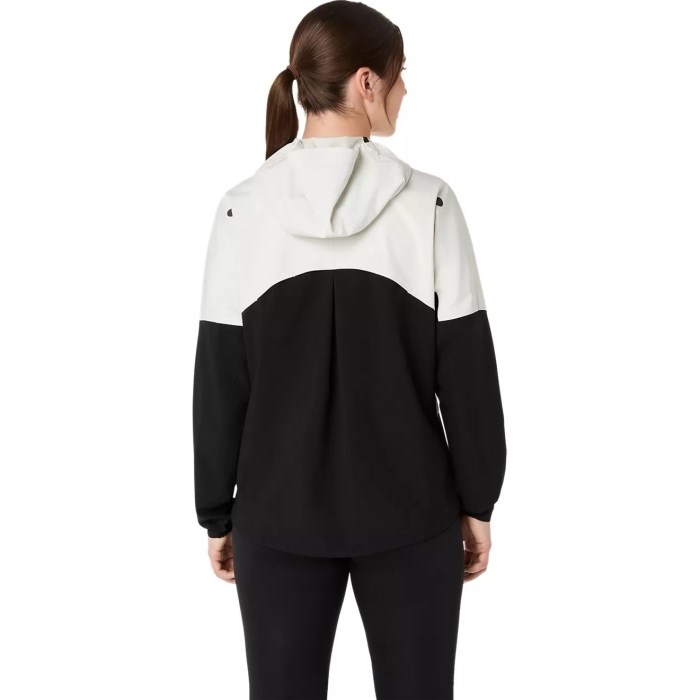 Asics MetaRun Legend Womens Running Jacket - Performance Black/Cream