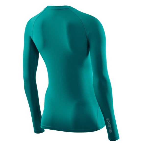 Skins Series-2 Womens Compression Long Sleeve Top - Light Teal