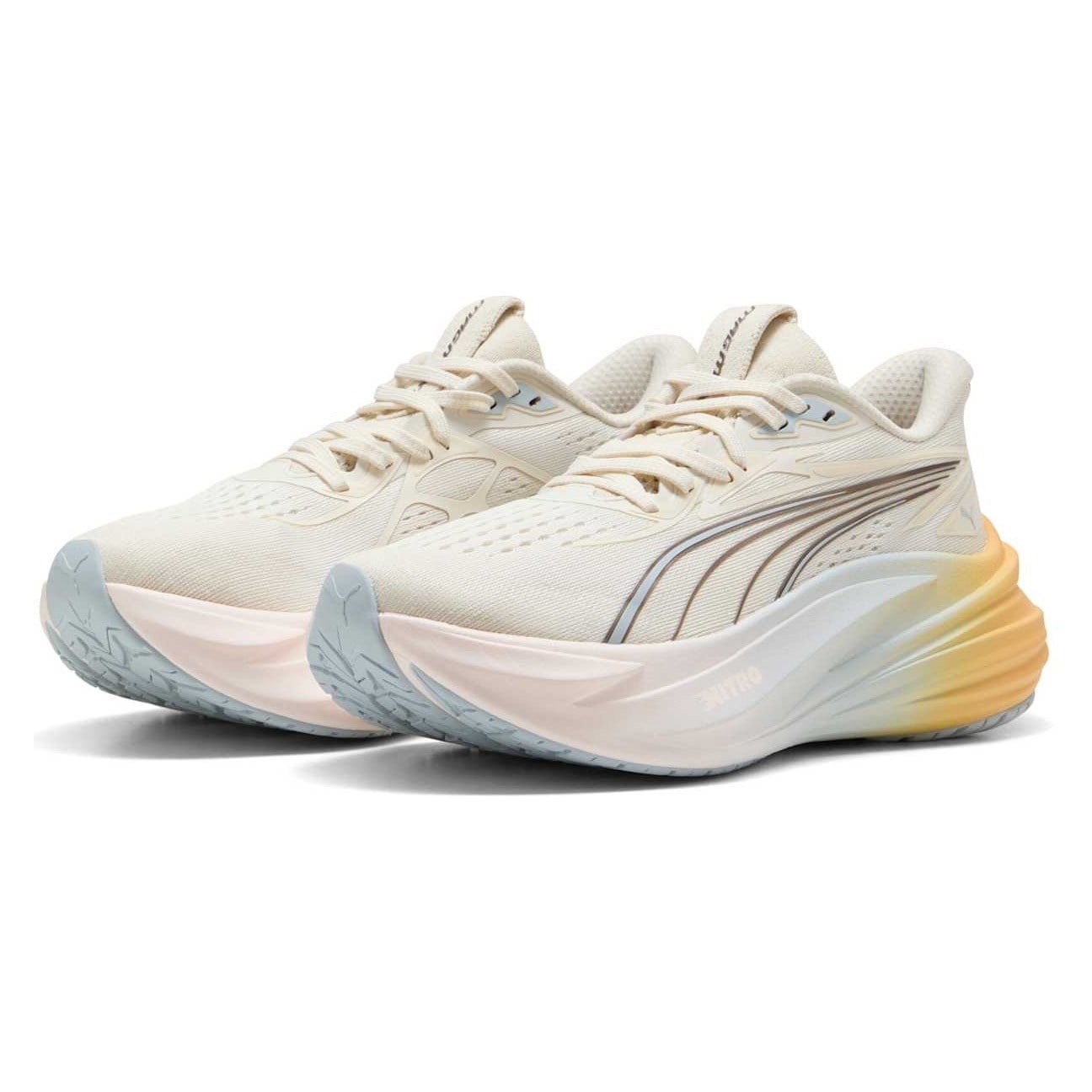 Puma MagMax Nitro 2 Run Club - Womens Running Shoes - Warm White/Lucite