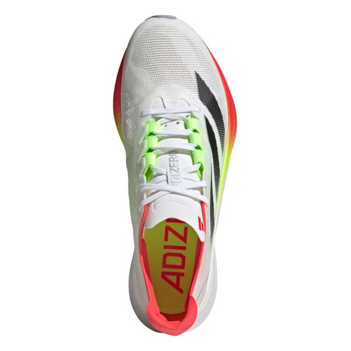 Adidas Adizero Boston 12 - Mens Running Shoes - Cloud White/Core Black/Lucid Red