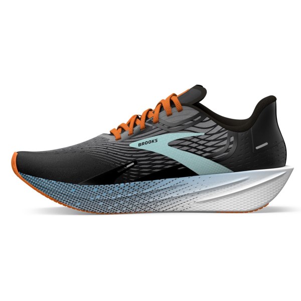 Brooks Hyperion Max - Mens Road Racing Shoes - Black/Grey/Orange Fish