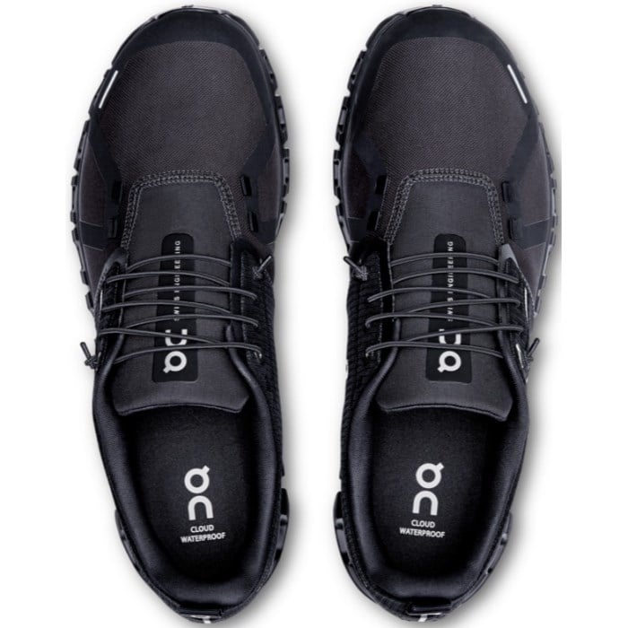 On Cloud 6 Waterproof - Mens Running Shoes - Black/Black