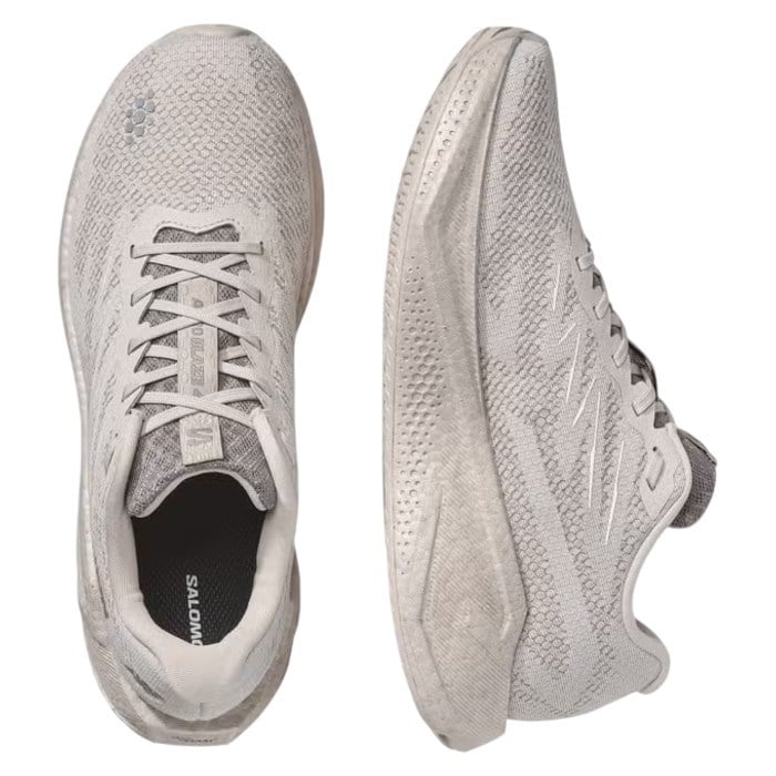 Salomon Aero Blaze 4 - Mens Running Shoes - Silver Cloud/Silver Cloud/White - image 3
