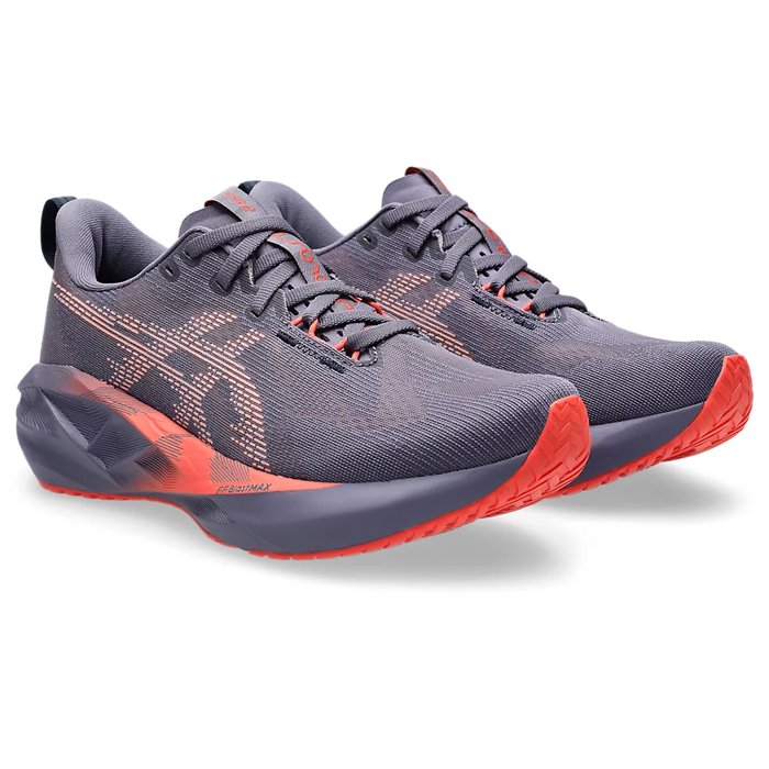 Asics NovaBlast 5 - Womens Running Shoes - Greyish Purple/Coral Reef