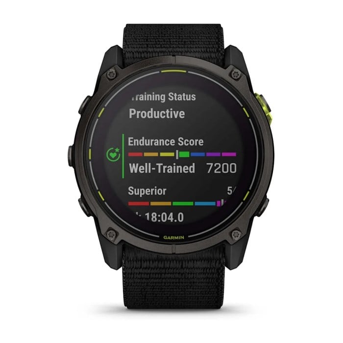 Garmin Enduro 3 DLC Titanium Performance Smartwatch - Carbon Grey/Black