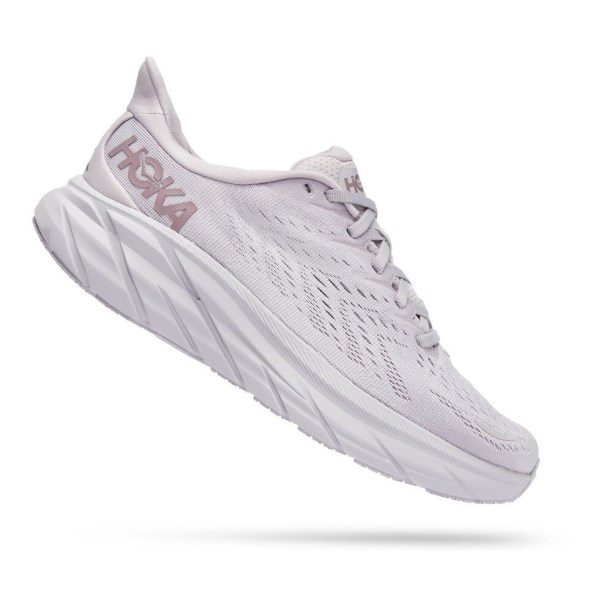 Hoka Clifton 8 - Womens Running Shoes - Lilac Marble/Elderberry