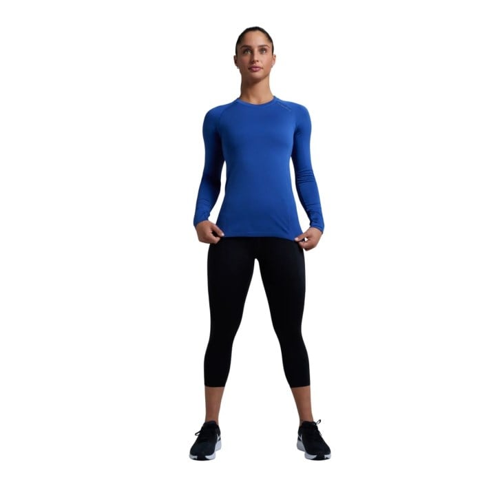 No Timid Souls GLIDE360 Womens Long Sleeve Top - Pacific Ocean Blue