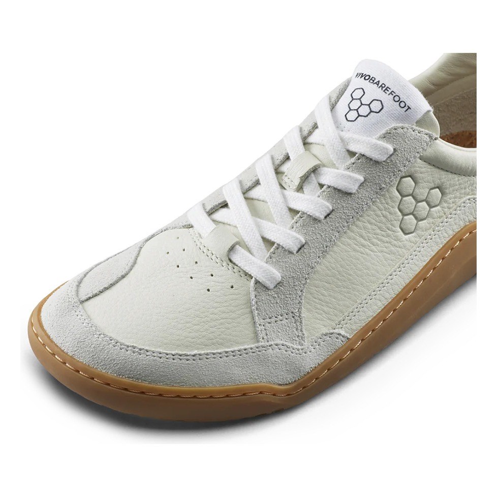 Vivobarefoot Gobi III Sneaker Leather - Womens Walking Shoes - Limestone/Dusty Green - image 8