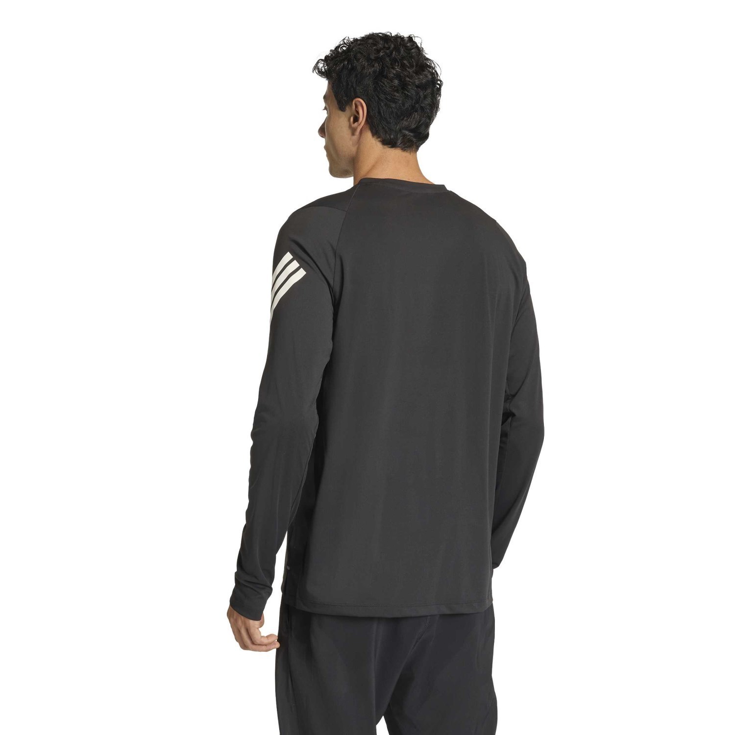 adidas ADI365 Iconic Mens Running Long Sleeve Top - Black - image 2