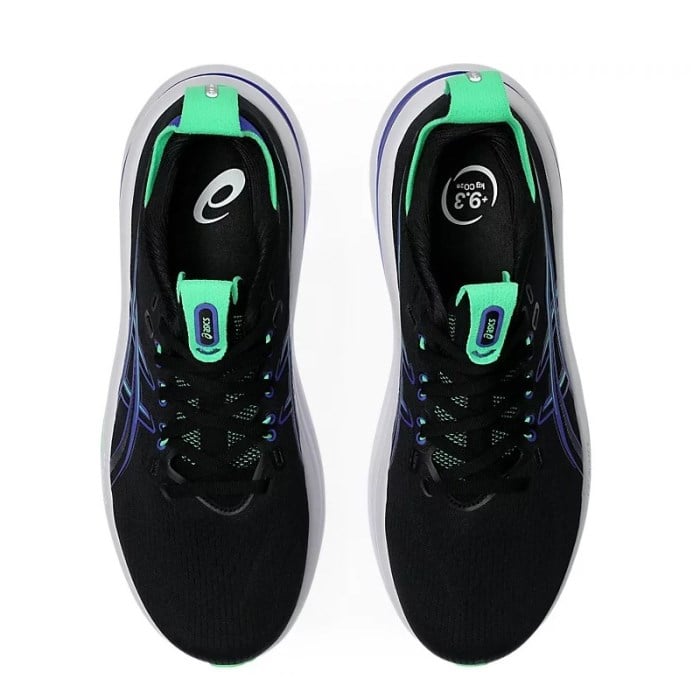 Asics Gel Nimbus 28 - Mens Running Shoes - Black/Cobalt Burst