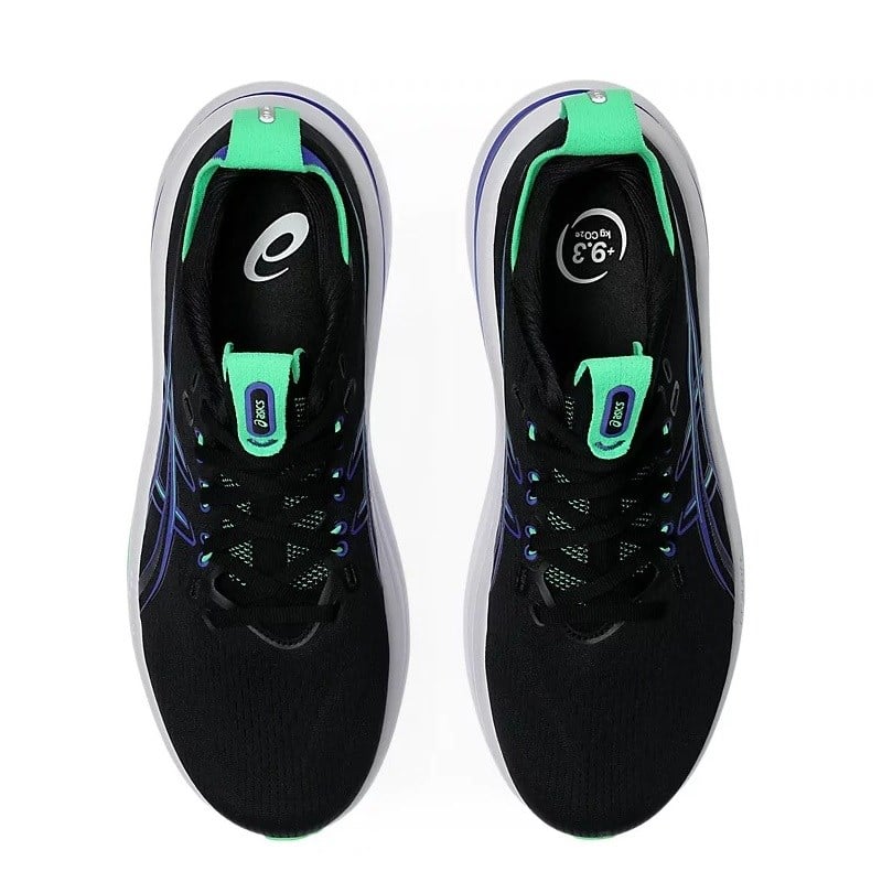 Asics Gel Nimbus 28 - Mens Running Shoes - Black/Cobalt Burst