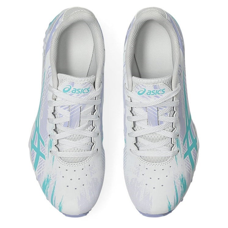Asics Gel Firestorm 5 - Kids Racing Waffles - White/Ice Mint - image 3