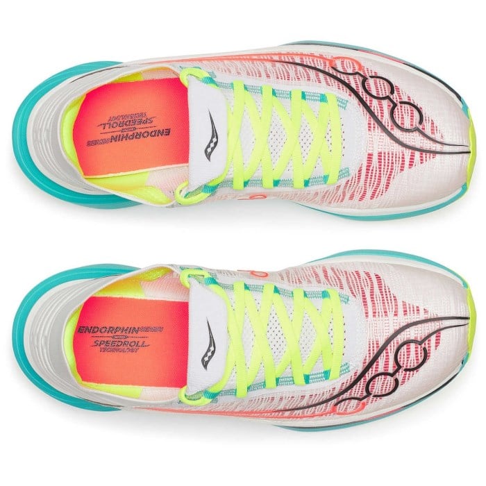 Saucony Endorphin Elite 2 - Unisex Racing Shoes - White/Mutant