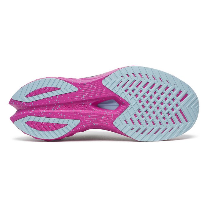 Saucony Endorphin Speed 4 - Womens Running Shoes - Navy/Fuchsia