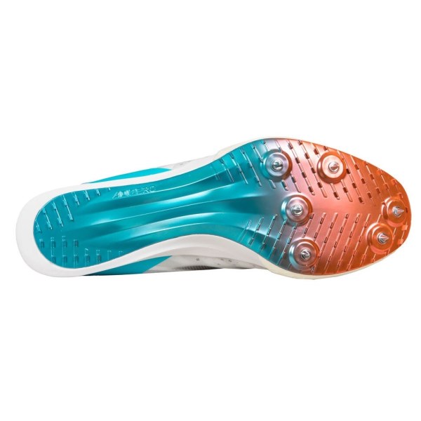 Adidas Adizero Prime SP 2 - Unisex Track Sprint Spikes - White/Core Black/Lucid Cyan