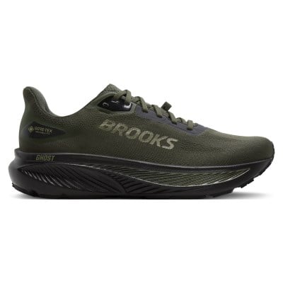 Brooks Ghost 18 GTX - Mens Running Shoes - Forest Black/Metallic
