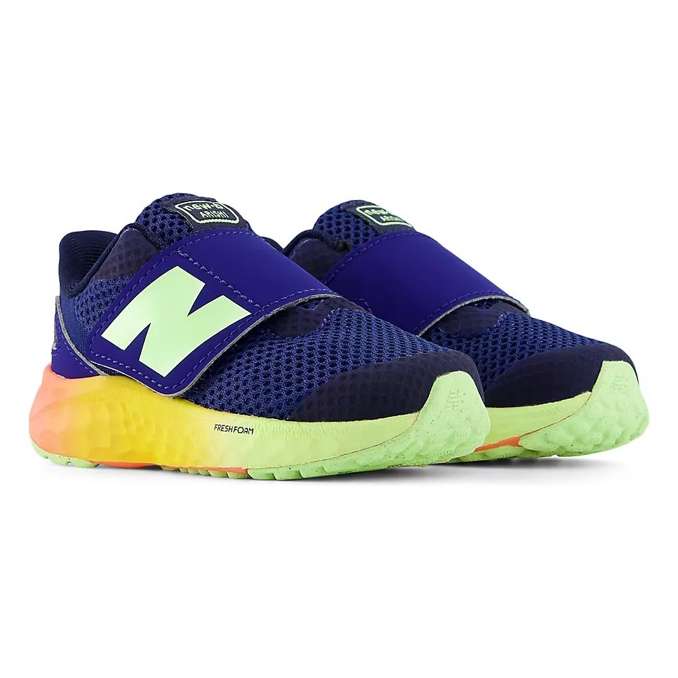 New Balance Fresh Foam Arishi v4 - Toddlers Running Shoes - Blue Oyster/Afterglow/Tangerine Heat