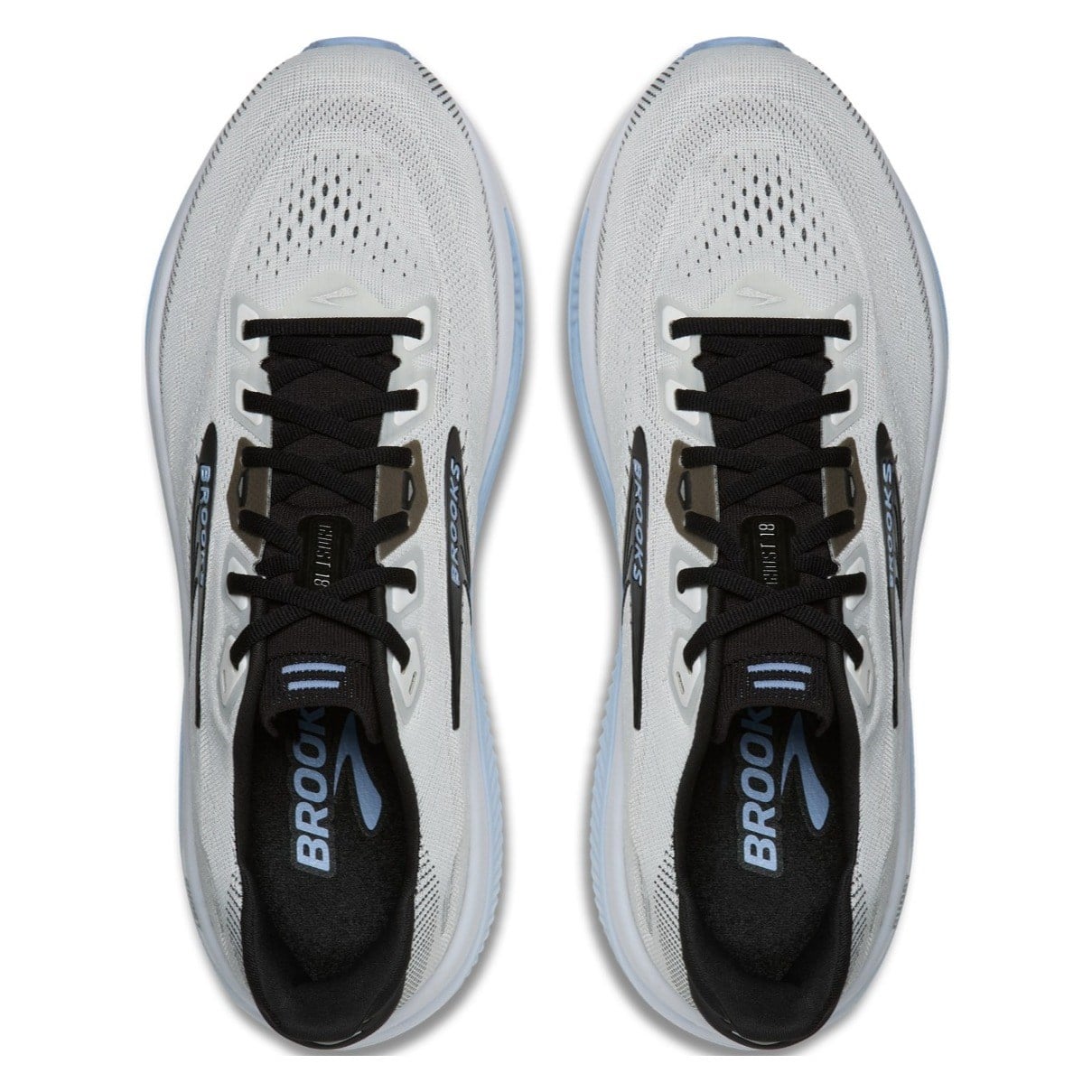 Brooks Ghost 18 - Mens Running Shoes - White/Black/Open Air