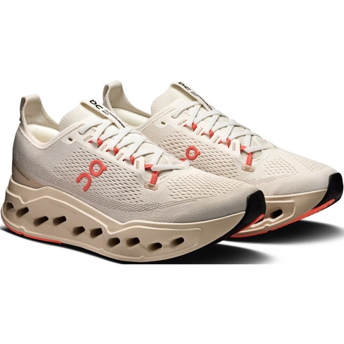On Cloudsurfer Max - Mens Running Shoes - Ivory/Salmon