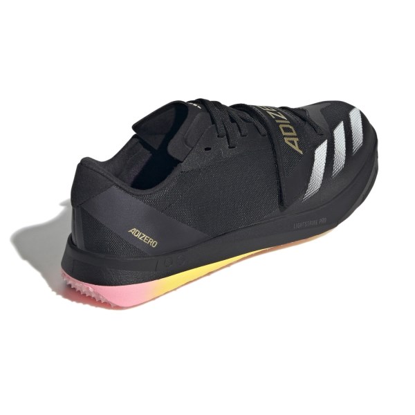 Adidas Adizero TJ/PV - Unisex Triple Jump/Pole Vault Spikes - Core Black/Zero Metallic/Spark