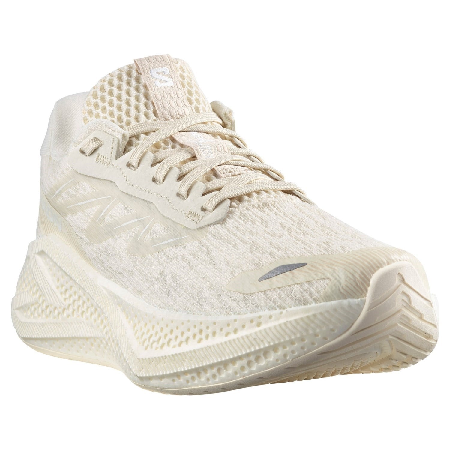 Salomon Aero Glide 4 - Womens Running Shoes - Vanilla Ice/Vanilla Ice/White